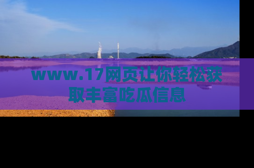 www.17网页让你轻松获取丰富吃瓜信息