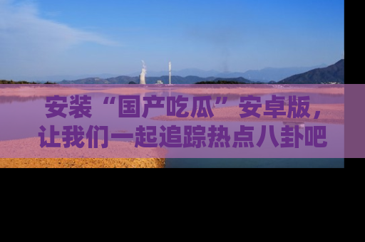 安装“国产吃瓜”安卓版,让我们一起追踪热点八卦吧~