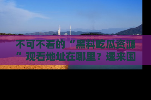 不可不看的“黑料吃瓜资源”观看地址在哪里？速来围观吧！