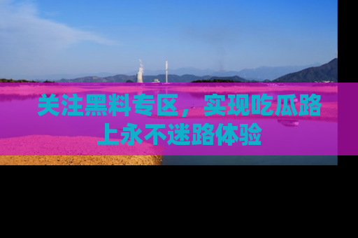 关注黑料专区，实现吃瓜路上永不迷路体验