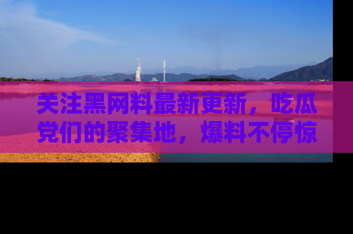 关注黑网料最新更新，吃瓜党们的聚集地，爆料不停惊喜连连！