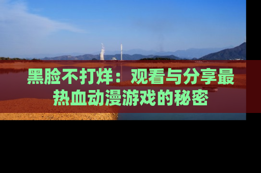 黑脸不打烊：观看与分享最热血动漫游戏的秘密
