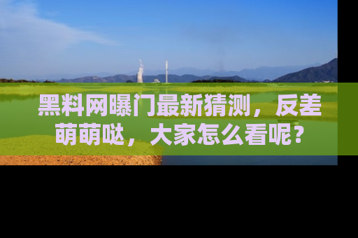 黑料网曝门最新猜测，反差萌萌哒，大家怎么看呢？