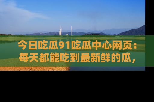 今日吃瓜91吃瓜中心网页：每天都能吃到最新鲜的瓜，八卦互动精彩无限！