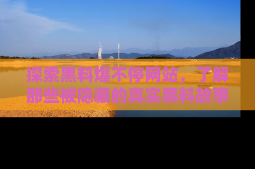 探索黑料爆不停网站,了解那些被隐藏的真实黑料故事