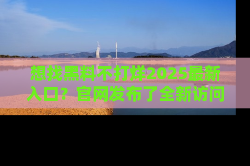 想找黑料不打烊2025最新入口?官网发布了全新访问指南!