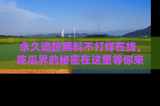 永久追踪黑料不打烊在线,吃瓜界的秘密在这里等你来发现!