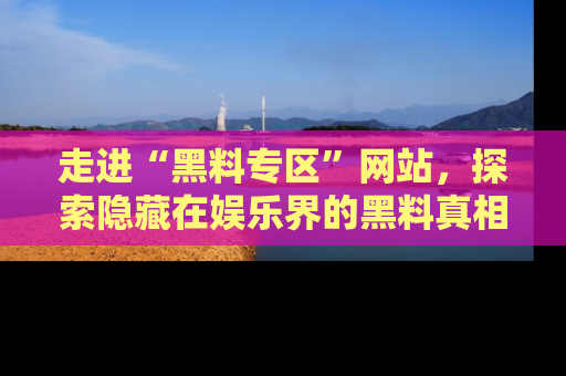 走进“黑料专区”网站，探索隐藏在娱乐界的黑料真相